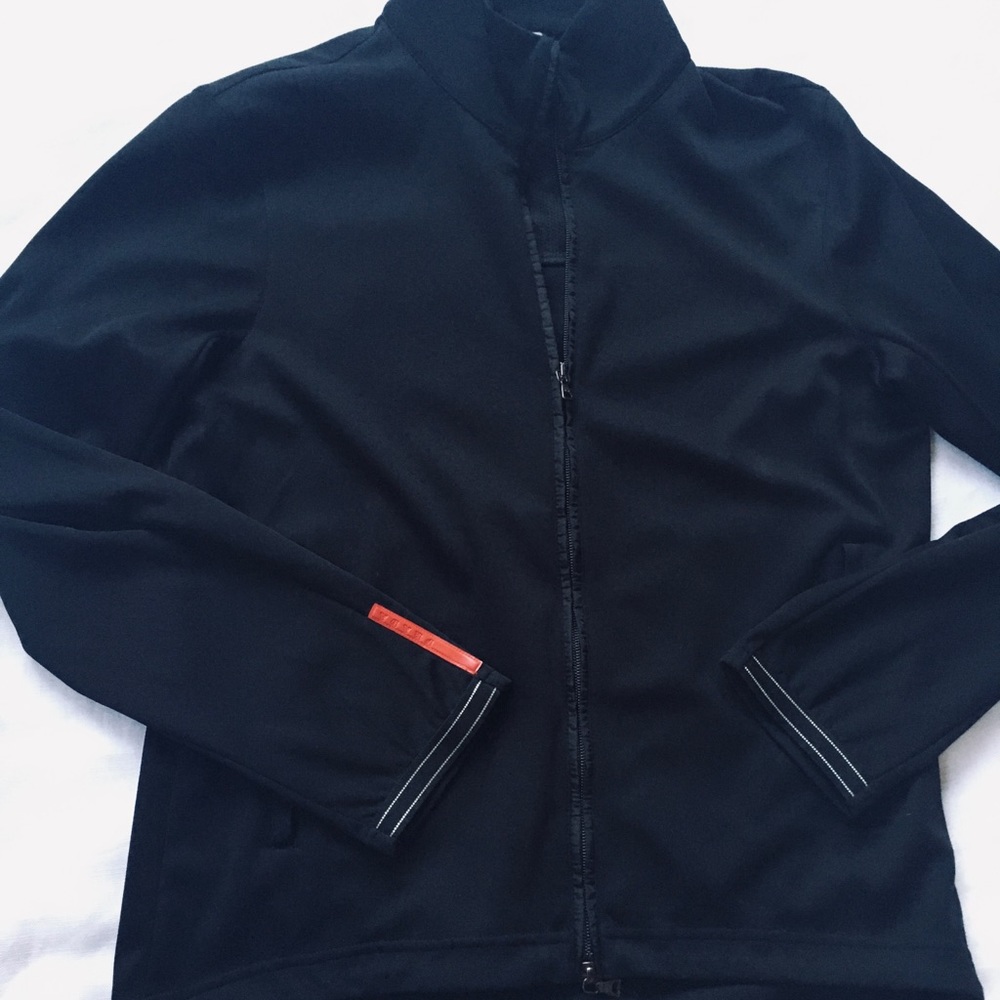 PRADA Black Zip Front Jacket Like New
